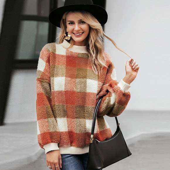 BRIXLEY- Plush Plaid Pullover Wubby Fleece - Picture 7 of 9